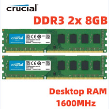 Crucial 16GB (2x 8GB) Kit DDR3 1600MHz PC3-12800 UDIMM Desktop 240-Pin CL11 RAM picture