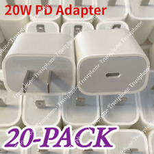 1/10/20X Lot For iPhone 14/13/12/11/XR/XS/iPad USB-C Adapter PD 20W Fast Charger picture