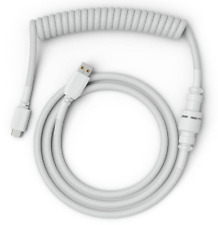 Glorious Coiled USB-C Artisan Braided Cable for Mechanical Gaming Keyboard WHITE picture