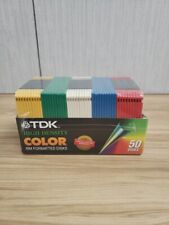SEALED TDK 50pk Color High Density 3.5