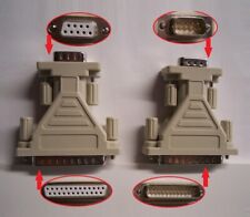 2 pcs  1 DB25 Female to DB9 Female and 1 DB25 Male to DB9 Male Adapters  picture