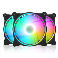 1-3Pack RGB LED Quiet Computer Case PC Cooling Fan 120mm Gaming computer fan picture