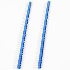 10PCS 40Pin 1x40P Male 2.54mm Breakable Pin Header Strip 40P Blue Color picture