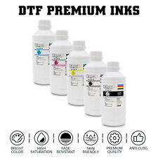PREMIUM Direct to Film Transfer Pigment Ink T-Shirt Printing DTF CMYKW - UK picture