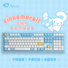 AKKO x Cinnamoroll 3108/3087 Wired PBT Blue Mechanical Keyboard Hot Swap Laptop  picture
