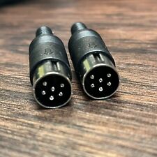 DIN6 Connector Lot of 2 For C64 Commodore 64 IEC/Serial Port picture