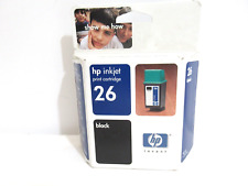 hp inkjet  Print Cartridge #26 Black New Sealed box Expired 2004 picture