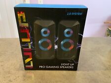 Vivitar LVLUP Light Up Pro Gaming Speakers  Multicolor LED picture