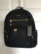 NEW TUMI Voyageur Celina Black & Gold Waterproof Carry-on, Laptop Backpack picture