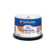 Verbatim (97693) 8x DVD+R DL White Inkjet Printable Hub Printable 50/Pack picture