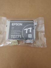 New Genuine Factory Sealed Epson 77 Black Ink Cartridge T0771 picture