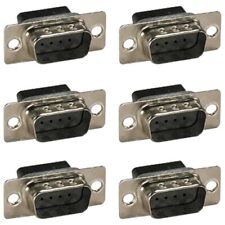 6 Pcs DB9 D-SUB 9-Pin Male Crimp Pin Type Connector Assembly Cup Socket picture