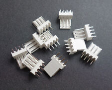 10Pcs White 4-Pin Male Fan Connector Housing Plug 2.54mm Pitch PC Mod Molex New picture