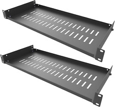 Jingchengmei 2 Pack of 1U Disassembled Vented Cantilever Server Rack Mount Shelf picture