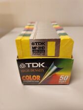 NEW TDK 50pk Color High Density 3.5