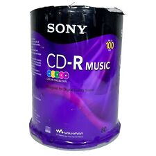 Sony 100CRM80RSX 80 min CD-R Music Discs 100 Count Color Collection picture