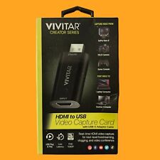 Vivitar Creator Series HDMI to USB Video Capture Card w USB-C Adapter Cable picture