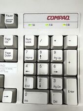 Vintage Compaq RT101 PS/2 Wired Desktop Computer Keyboard Unit 120375-001 picture