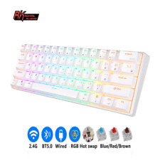 RK Royal Kludge 3 Mode Mechanical Gaming Keyboard Wireless 2.4G-BT-USB-C  picture