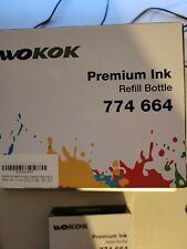 WOKOK PREMIUM INK REFILL BOTTLES 774 664 BLACK BLUE RED YELLOW picture
