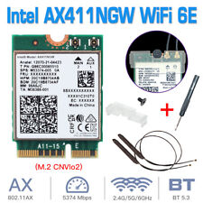 WiFi 6E Intel AX411NGW M.2 CNVIO2 Bluetooth 5.3 WiFi Card with Internal Antenna picture