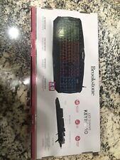 Brookstone USB Wired Gaming Keyboard with Multi-Color LED Backlit picture