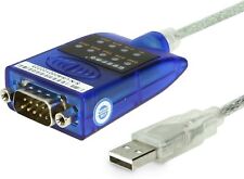 USB to Serial RS-232 Adapter with LED Indicators, FTDI Chipset, Supports Blue  picture