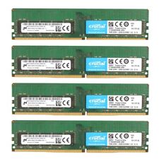 Crucial 64GB (4X 16GB) DDR4 2666MHz PC4-21300 ECC UDIMM Memory Ram CT16G4WFD8266 picture