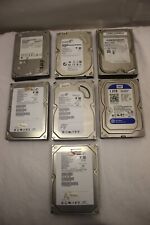 JOB LOT 7X HARD DISK DRIVES MIX SEAGATE WESTERN DIGITAL SAMSUNG HITACHI UNTESTED picture