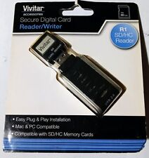 Vivitar R1 USB Secure Digital SD HC Card Reader & Writer Plug & Play - Mac & PC picture