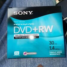 Sony HandyCam DVD+RW 30 Minute 1.4 GB Single Sided Video Disc | New Sealed picture