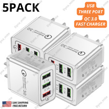 3Port USB Fast Charge QC Hub Mains Quick Wall Charger Block Power Adapter Head picture