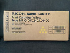 Box of 6 Ricoh Savin Lanier Genuine Yellow Toner Print Cartridge MP C400/ LD140C picture