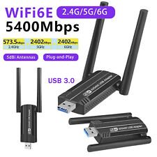 WiFi6E Tri-band AX5400 USB3.0 WiFi Adapter Wireless Network Card IEEE 802.11ax picture