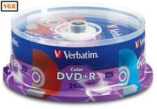 100-Pak Verbatim 16X Life Series w/ VIBRANT COLOR SURFACE DVD+Rs, Verbatim 98431 picture