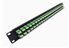1U 48port High Density Patch Panel, Loaded with LC Duplex Singlemode APC FREEN picture