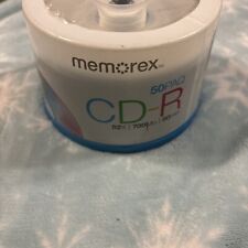 Memorex CD-R 52X 700MB 80 Min Blank Compact Discs Spindle Case 50 Pack Sealed picture