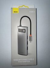 9-in-1 Starjoy USB-C HUB, Gigabit, Dual HDMI 4K 120, SD Card Reader (Baseus) picture