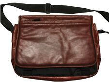 WILSONS LEATHER Reddish Brown Laptop Messenger Bag Briefcase picture