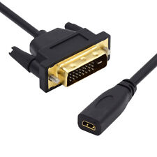 CY Male DVI 24+1 to Micro HDMI 1.4 Type-C/D 4K Female Cable for HDTV Graphics picture