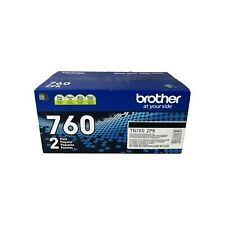 Genuine Brother TN760 2-Pack Black High Yield Toner Cartridge TN- 760 2pk *Notes picture