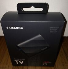 New Sealed Samsung T9 Portable 2TB 2000MB/s SSD - Black (MU-PG2T0B/AM) picture