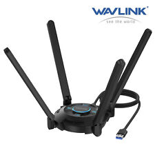 WAVLINK Wireless Usb Wifi Adapter For PC Wifi 6e Usb Gaming PC AX5400 Tri-band 2 picture