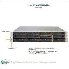 2U 12 Bay SuperMicro RAID Server SYS-6028UX-TR4 2x Xeon 18 Cores 64GB RAM 6x PCI picture