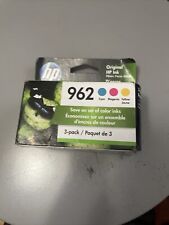 HP 962 3-Pack Color Ink Cartridge Cyan Magenta Yellow - EXP 01/2022 R picture