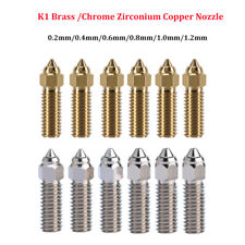 For Creality K1/K1 Max Nozzle Brass 3D Printer Nozzles 0.2-1.2mm 1.75mm Filament picture