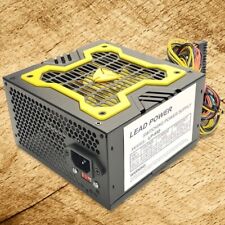 Brand NEW--Lead-Power 650w-Max YELLOW ATX Power Supply SATA, 20+4-pin, 6-Pin picture
