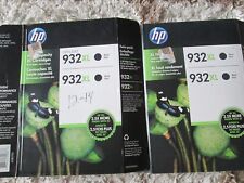 2 Packs 4 total INK ~NOS~ Genuine HP 932XL Black High Yield Printer Cartridge picture