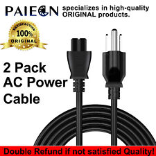Paiegn 2 Pack AC Power Supply Cord Cable 3 FT For Computer TV Monitor Printer picture