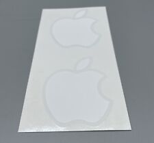 NEW White Apple Logo Sticker Decal - Genuine OEM - Includes 2 Stickers - Medium picture